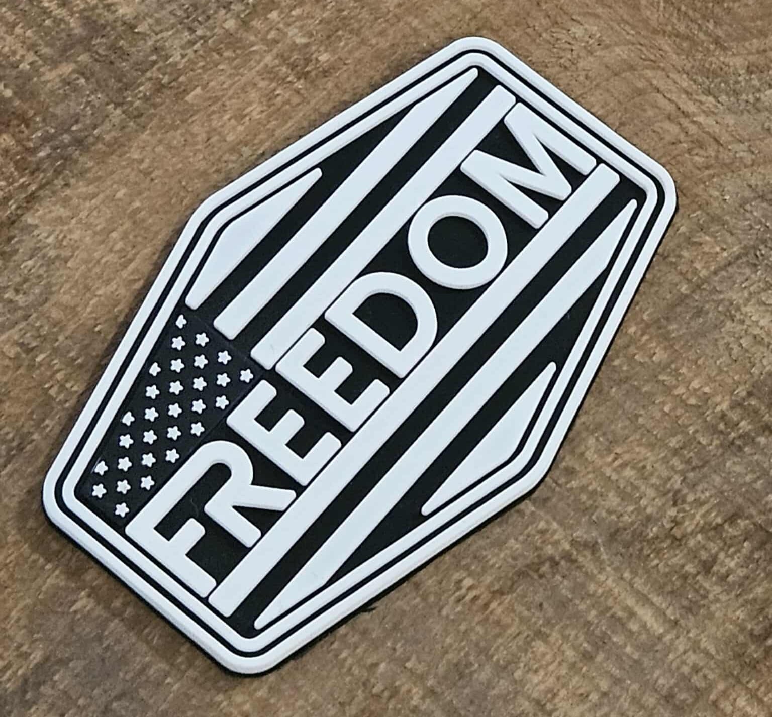 Freedom PVC Hexagon Patches