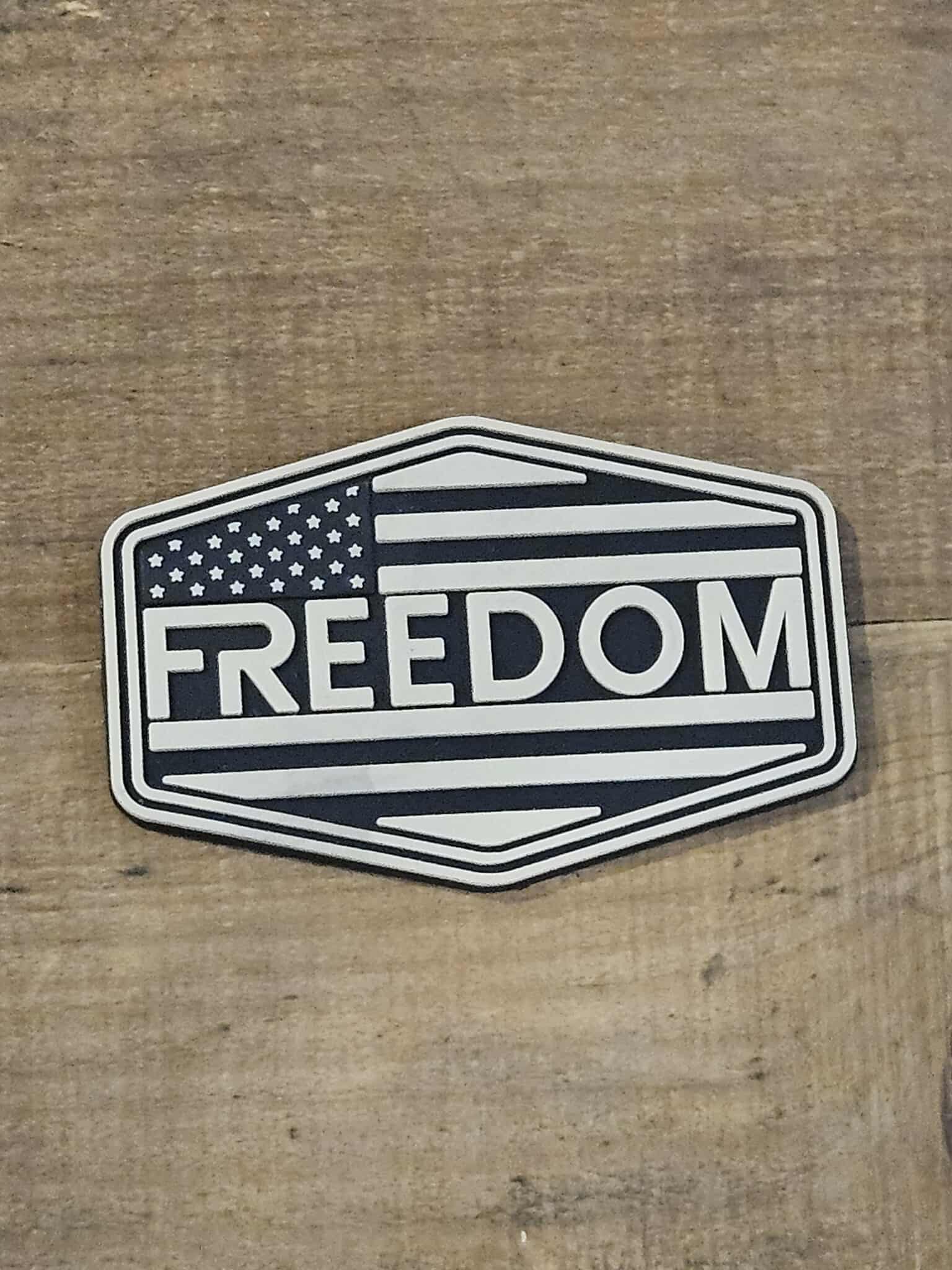 Freedom PVC Hexagon Patches