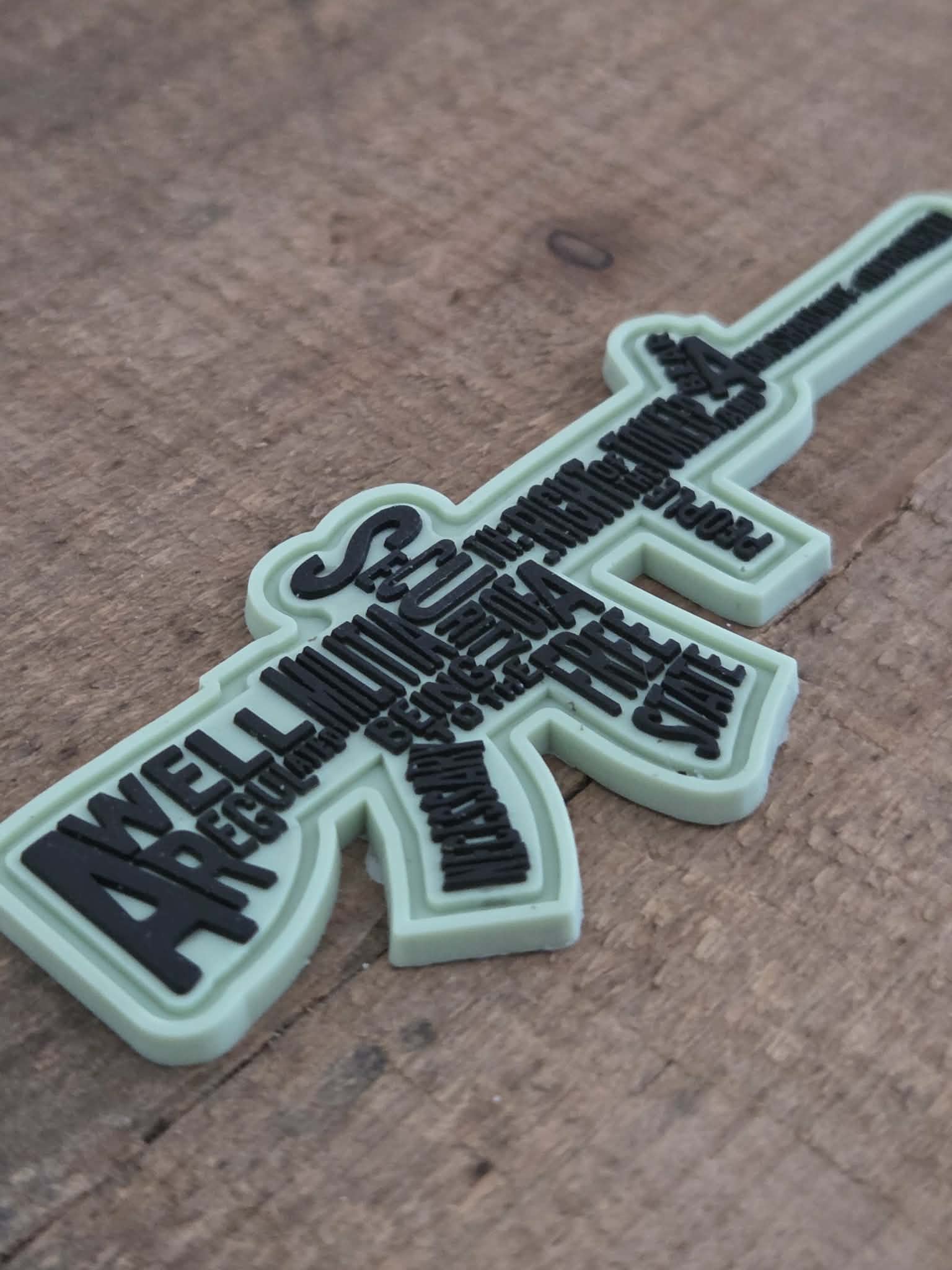 2nd Amendment Gun Shape