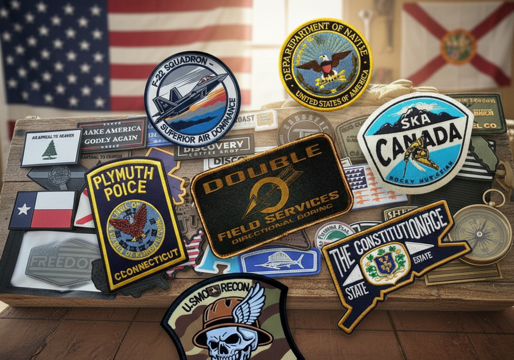 Custom Embroidered Patches - 75 Pieces