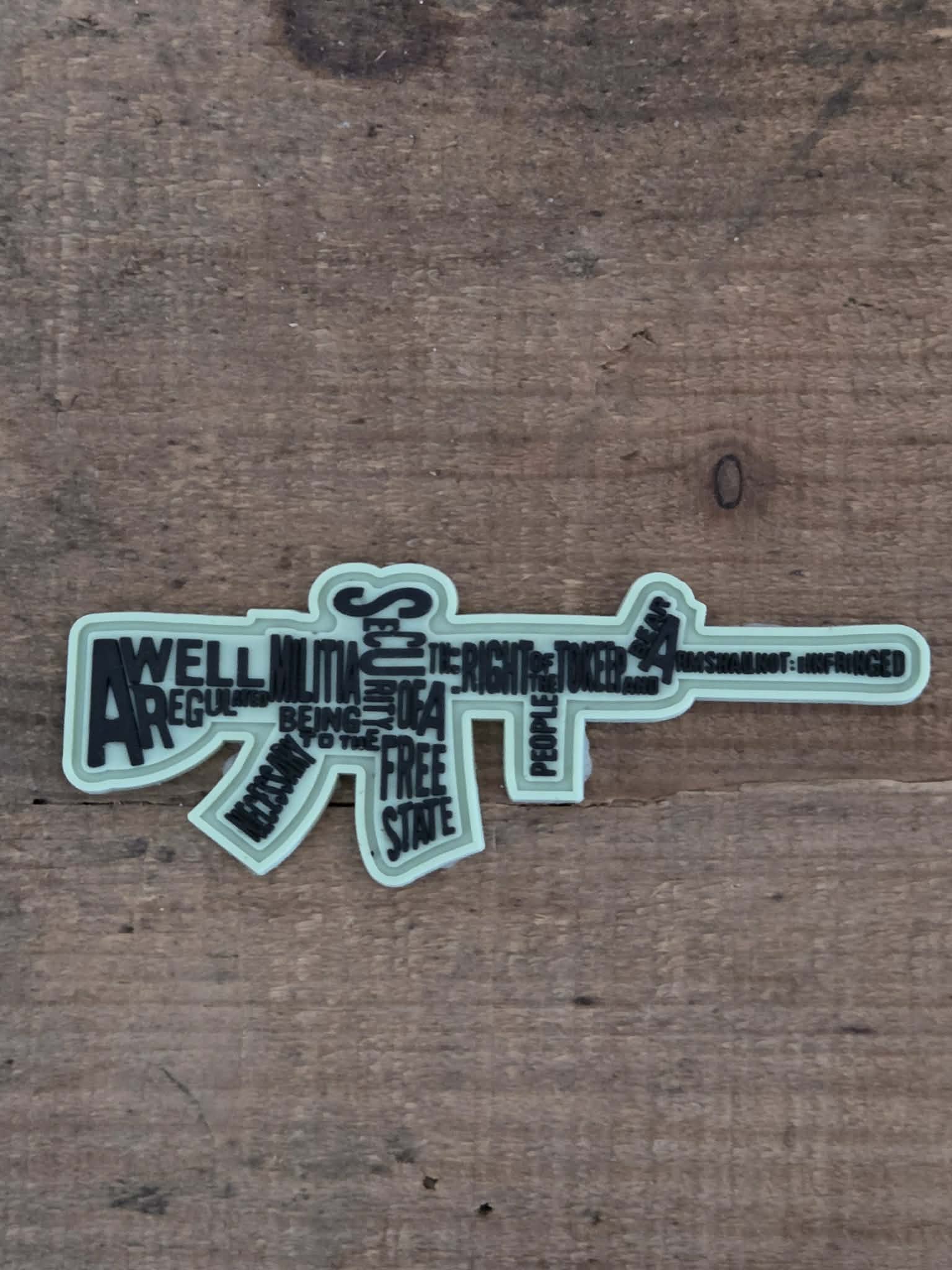 2nd Amendment Gun Shape